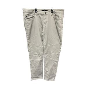 KanCan Jeans Womens Tan Denim Moto Straight Stretch Slim 13/30‎